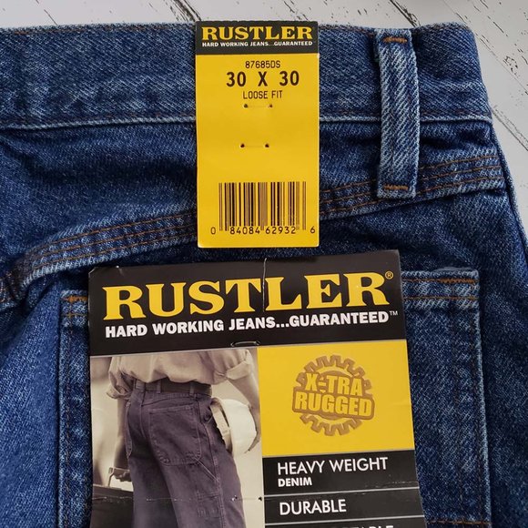 Rustler X-TRA RUGGED Heavy Weight Denim Loose Fit - Picture 6 of 15